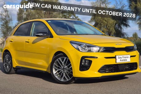 Yellow 2021 Kia RIO Hatchback Gt-Line