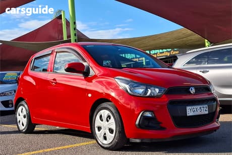 Red 2017 Holden Spark Hatchback Ls