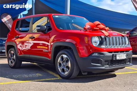 Red 2016 Jeep Renegade Wagon Sport