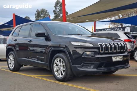 Black 2016 Jeep Cherokee Wagon Sport (4X2)