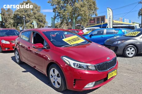 Red 2016 Kia Cerato Hatchback S