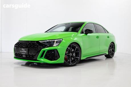 Green 2023 Audi RS 3 Sedan 2.5 TFSI S TRONIC 8Y MY23