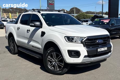 White 2021 Ford Ranger Double Cab Pick Up Wildtrak 2.0 (4X4)