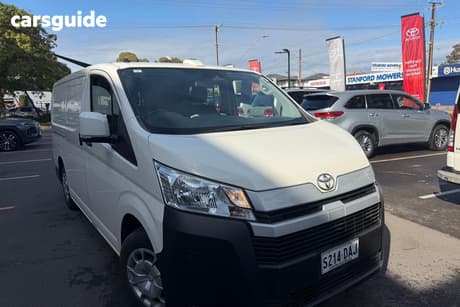 White 2024 Toyota HiAce Van Lwb
