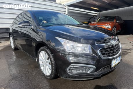Black 2016 Holden Cruze Sedan Equipe