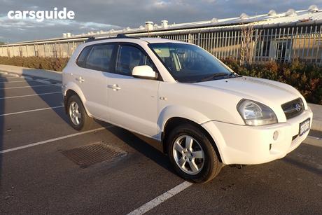 White 2008 Hyundai Tucson Wagon City Sx