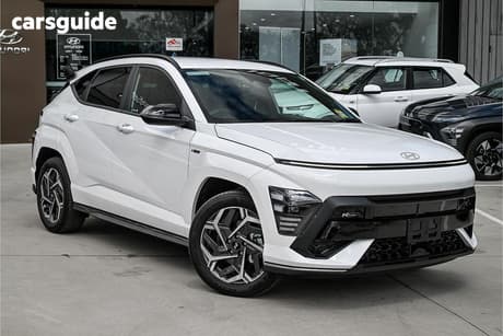 White 2026 Hyundai Kona Wagon Hybrid Elite N Line