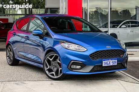 Blue 2021 Ford Fiesta Hatchback St