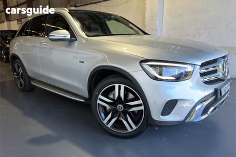Silver 2020 Mercedes-Benz GLC300 Wagon E 4Matic (Hybrid)