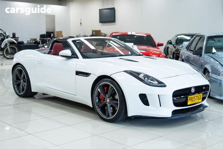 White 2014 Jaguar F-Type Roadster V6 S