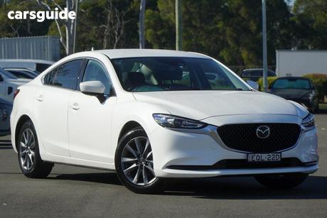White 2021 Mazda 6 Sedan Sport