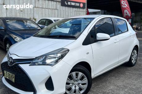 White 2015 Toyota Yaris Hatchback Ascent