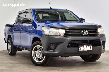 Blue 2020 Toyota Hilux Double Cab Pick Up Workmate