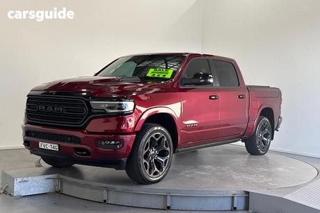 Red 2023 RAM 1500 Crew Cab Utility Limited Rambox (Hybrid)