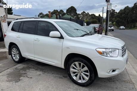 White 2009 Toyota Kluger Wagon Altitude (4X4)