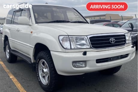 White 2001 Toyota Landcruiser SUV VX LIMITED G-SELECTION