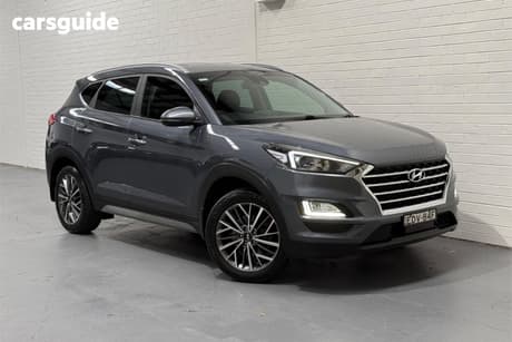 Grey 2019 Hyundai Tucson Wagon Elite (Awd) Black Int