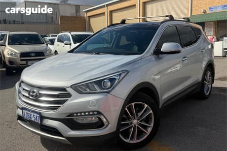 Silver 2016 Hyundai Santa FE Wagon Highlander Crdi (4X4)
