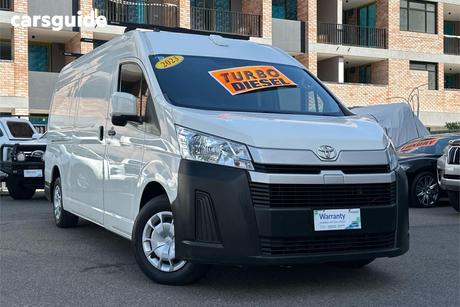 White 2023 Toyota HiAce Van Slwb