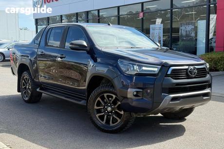Blue 2021 Toyota Hilux Double Cab Pick Up Rogue (4X4)