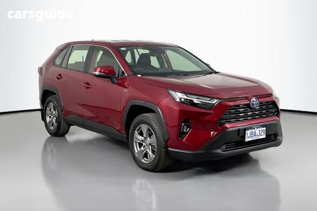 Red 2025 Toyota RAV4 Wagon Gx (Awd) Hybrid