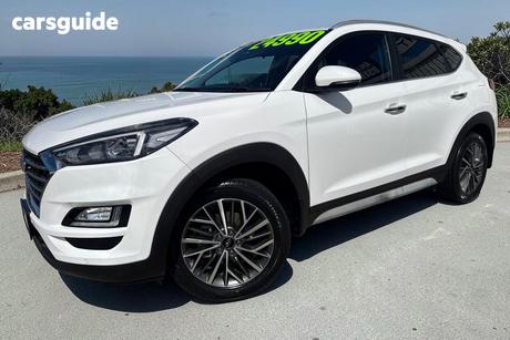 White 2019 Hyundai Tucson Wagon Elite (2Wd) Black Int
