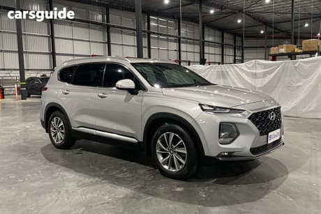 Silver 2020 Hyundai Santa FE Wagon Elite Crdi (Awd)