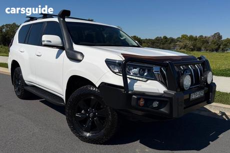 White 2022 Toyota Landcruiser Prado Wagon Gxl Flat Tailgate