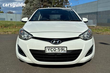 White 2015 Hyundai I20 Hatchback Active