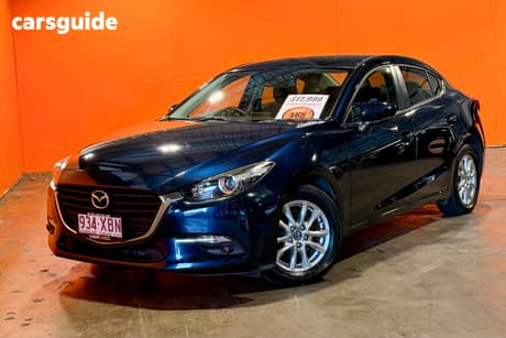 Blue 2017 Mazda 3 Sedan Maxx