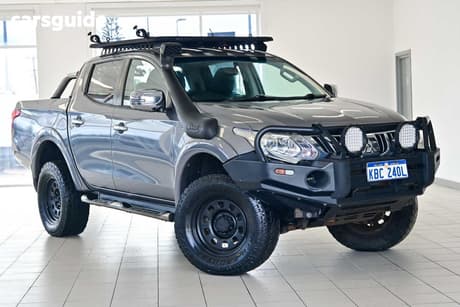 Grey 2015 Mitsubishi Triton Dual Cab Utility Gls (4X4)