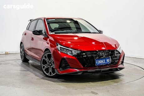 Red 2025 Hyundai I20 Hatchback N