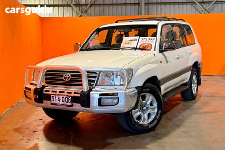 White 2003 Toyota Landcruiser Wagon Sahara (4X4)