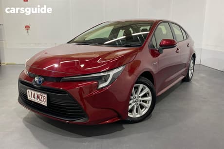Red 2025 Toyota Corolla Sedan Ascent Sport Hev