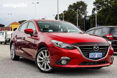 Red 2014 Mazda 3 Sedan Sp25 Astina