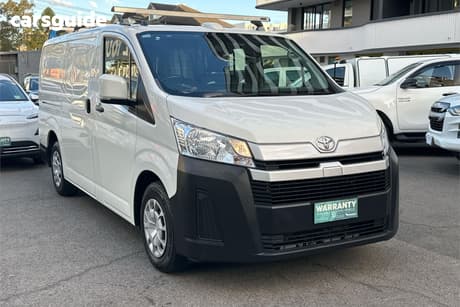 White 2022 Toyota HiAce Van Lwb