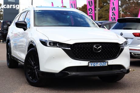 White 2023 Mazda CX-8 Wagon D35 Gt Sp (Awd)