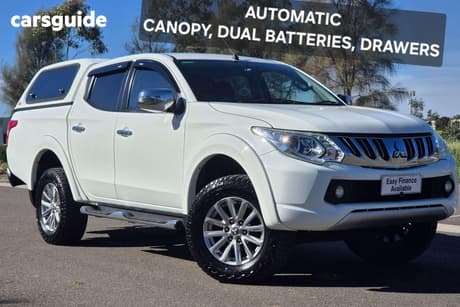 White 2015 Mitsubishi Triton Dual Cab Utility Gls (4X4)