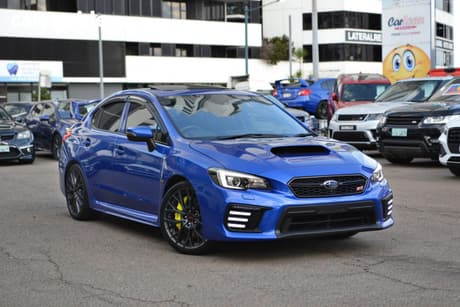 Blue 2018 Subaru WRX Sedan Sti Premium
