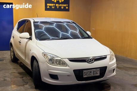 White 2009 Hyundai I30 Hatchback Sr