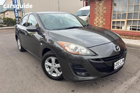 Grey 2010 Mazda 3 Sedan Maxx