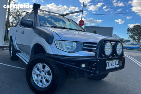 Silver 2014 Mitsubishi Triton Double Cab Utility Glx (4X4)