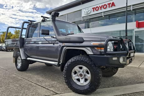 Grey 2022 Toyota Landcruiser Double Cab Chassis Gxl
