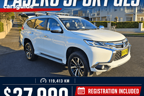 White 2017 Mitsubishi Pajero Sport Wagon Gls (4X4) 7 Seat