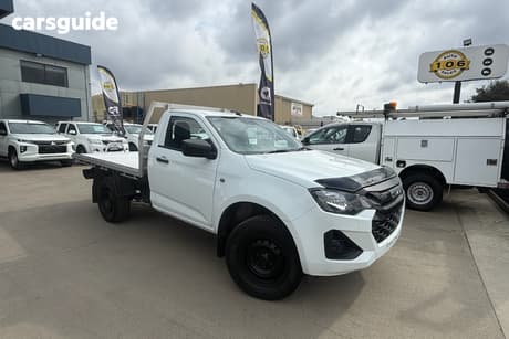 White 2024 Isuzu D-MAX Cab Chassis Sx (4X2) High-Ride