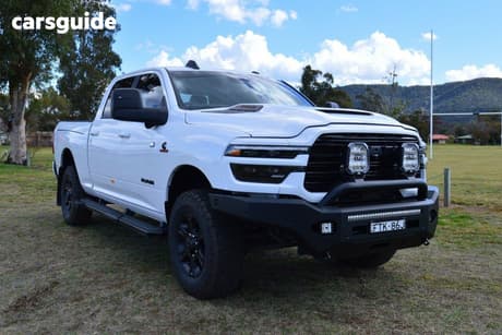 White 2025 RAM 2500 Crew Cab Utility Laramie (4X4) With Rambox