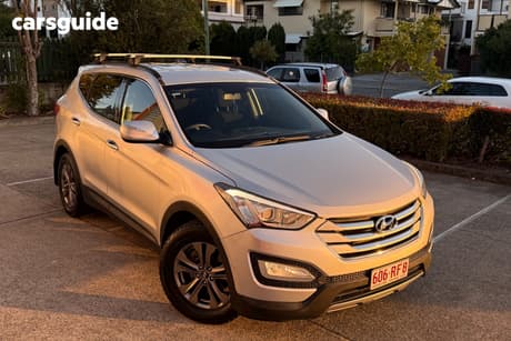 Silver 2014 Hyundai Santa FE Wagon Active Crdi (4X4)