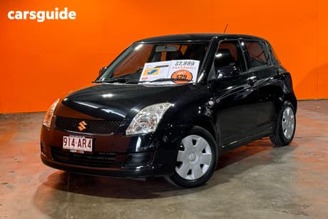 Black 2009 Suzuki Swift Hatchback