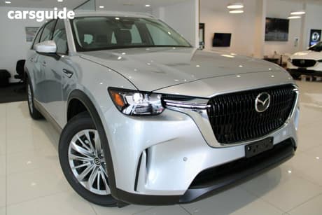 Silver 2025 Mazda CX-90 Wagon G50E Touring