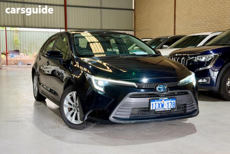 Black 2024 Toyota Corolla Hatchback Ascent Sport Hybrid